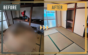 千葉県の一軒家での孤独死現場特殊清掃