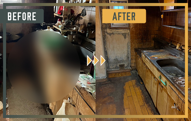 神奈川県のアパートでの孤独死現場特殊清掃