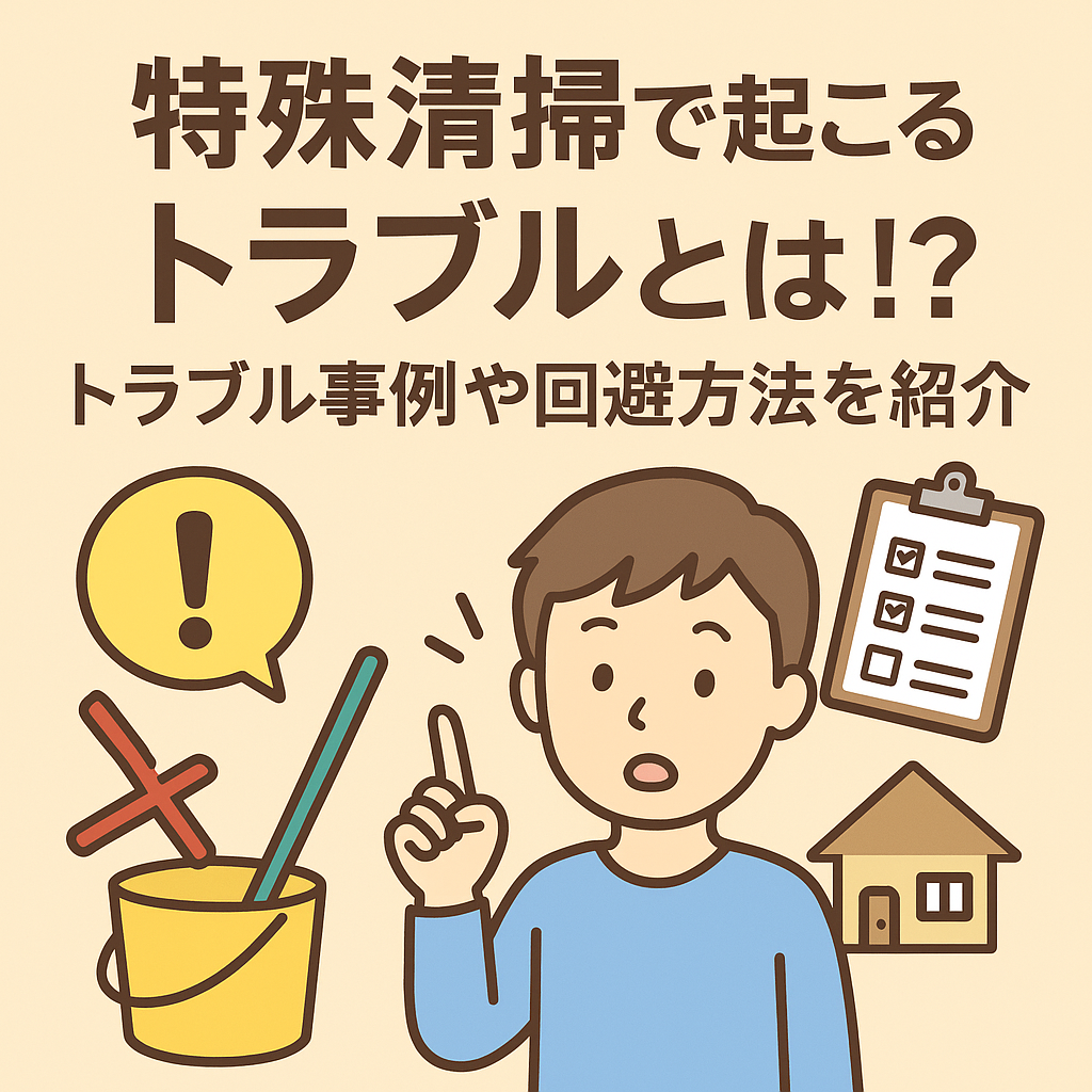 特殊清掃で起こるトラブルとは!?トラブル事例や回避方法を紹介