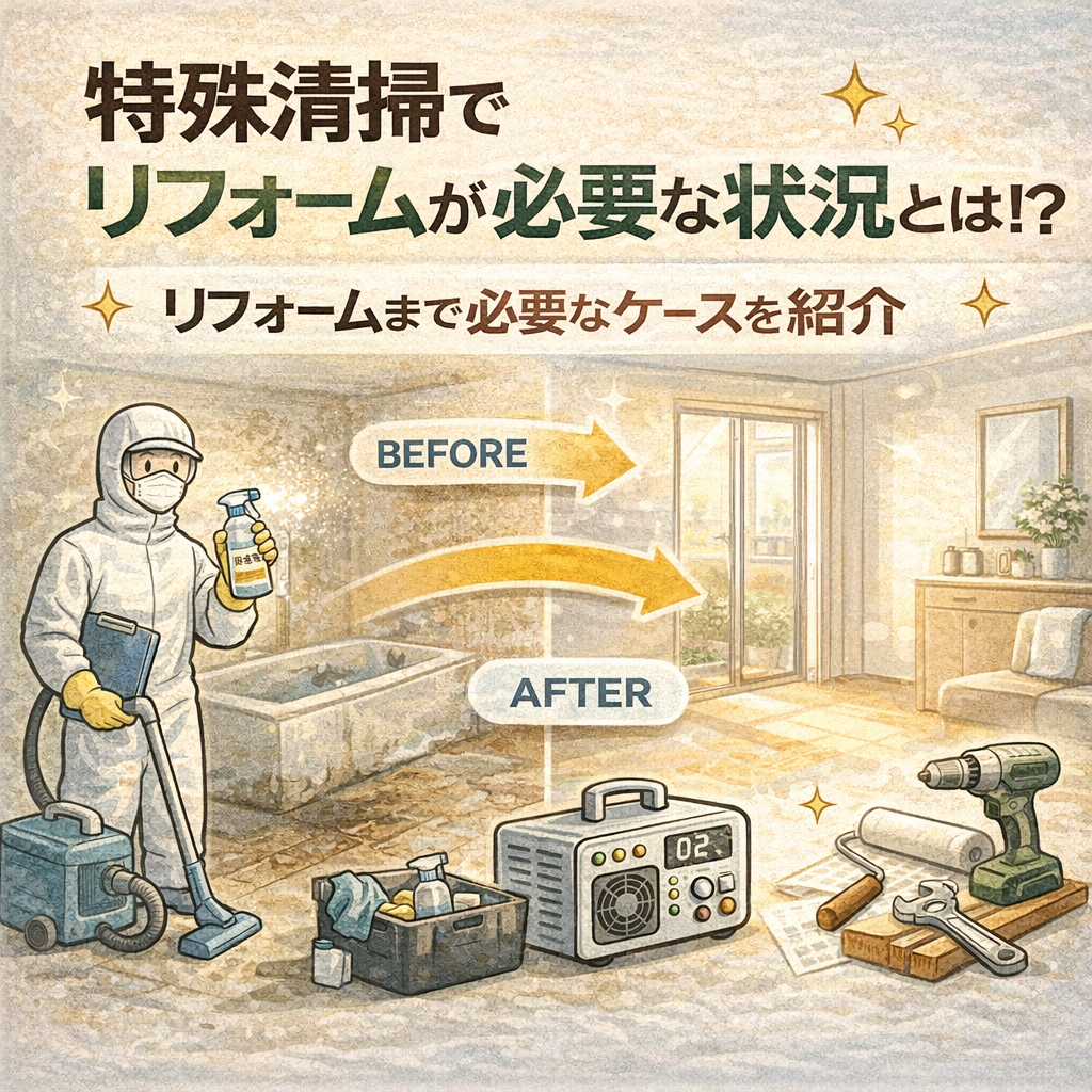 特殊清掃でリフォームが必要な状況とは！？リフォームまで必要なケースを紹介