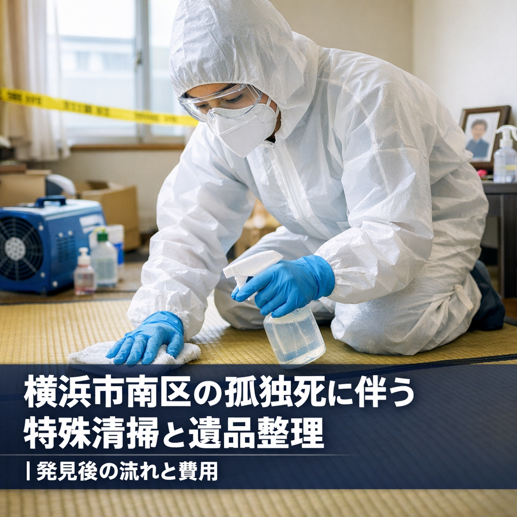 横浜市南区の孤独死に伴う特殊清掃と遺品整理｜発見後の流れと費用
