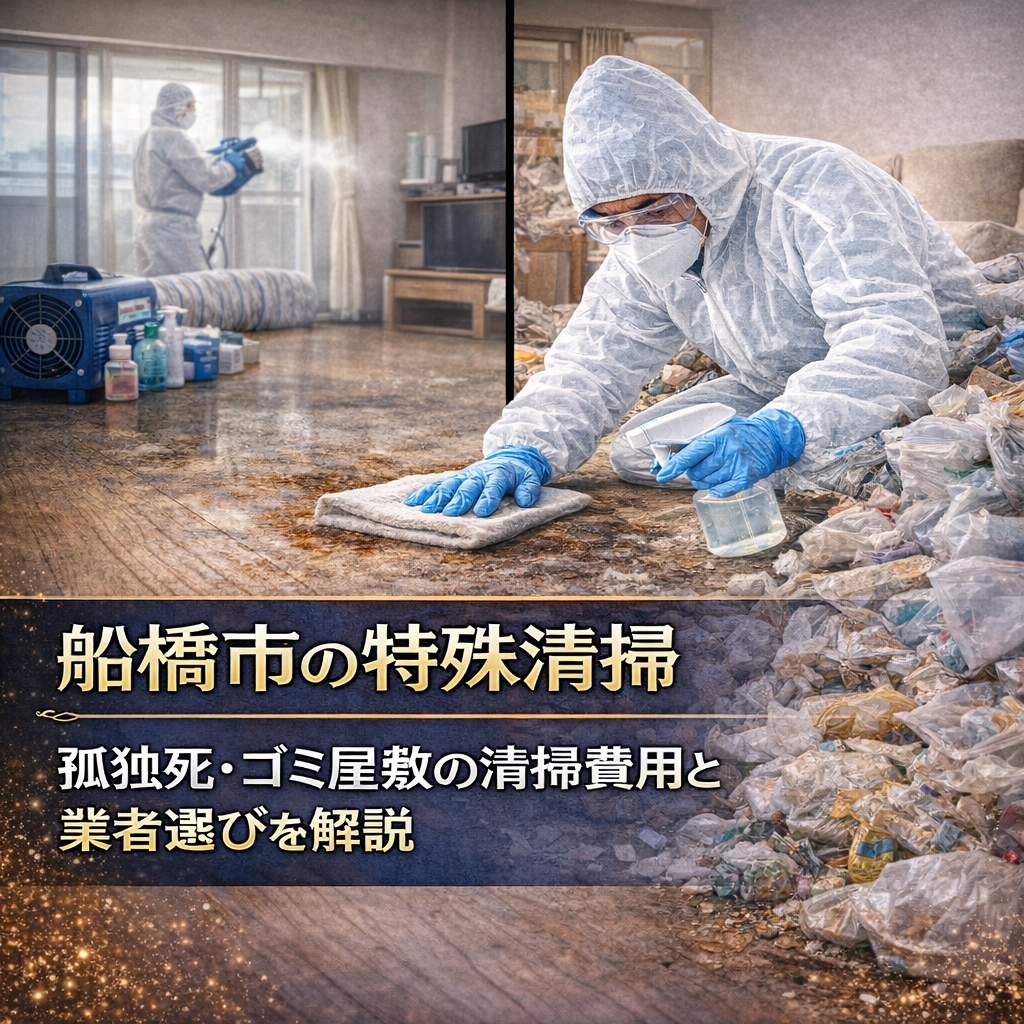 松戸市の特殊清掃｜孤独死・ゴミ屋敷清掃の費用相場と業者選び