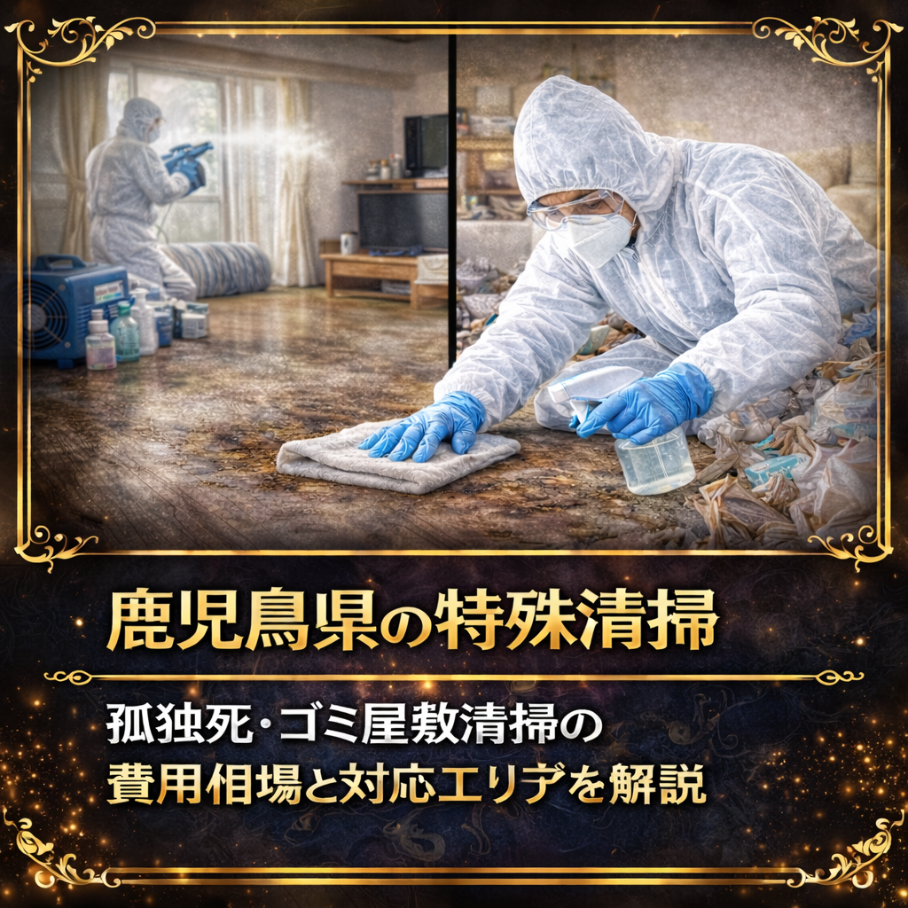 鹿児島県の特殊清掃｜孤独死・ゴミ屋敷清掃の費用相場と対応エリアを解説